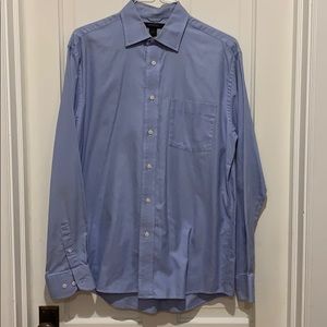 Men’s blue button down shirt